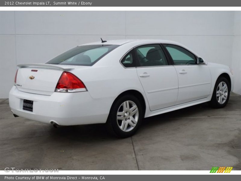 Summit White / Ebony 2012 Chevrolet Impala LT