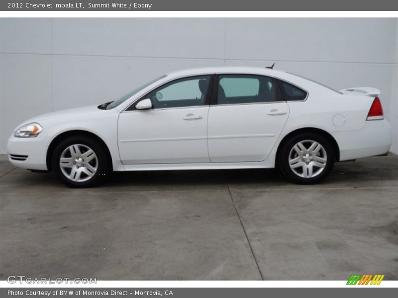 Summit White / Ebony 2012 Chevrolet Impala LT