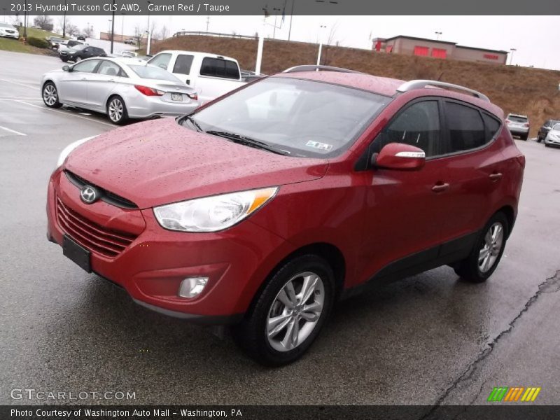 Garnet Red / Taupe 2013 Hyundai Tucson GLS AWD