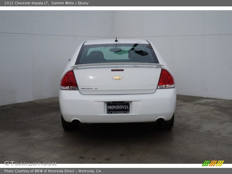 Summit White / Ebony 2012 Chevrolet Impala LT