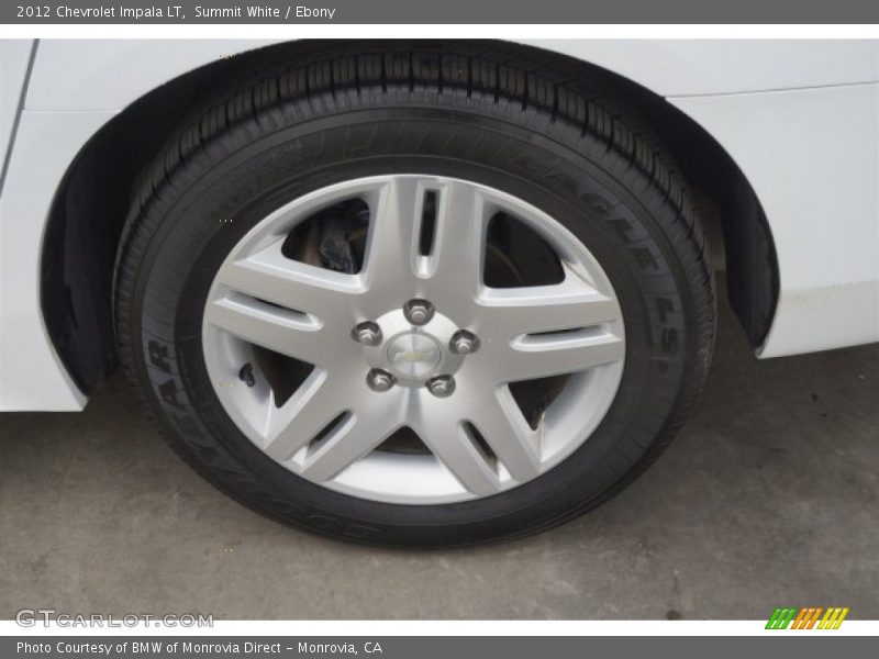 Summit White / Ebony 2012 Chevrolet Impala LT
