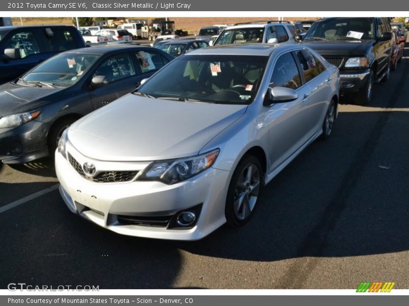 Classic Silver Metallic / Light Gray 2012 Toyota Camry SE V6