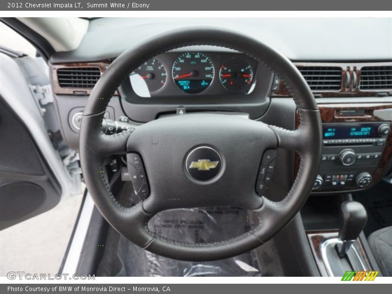Summit White / Ebony 2012 Chevrolet Impala LT