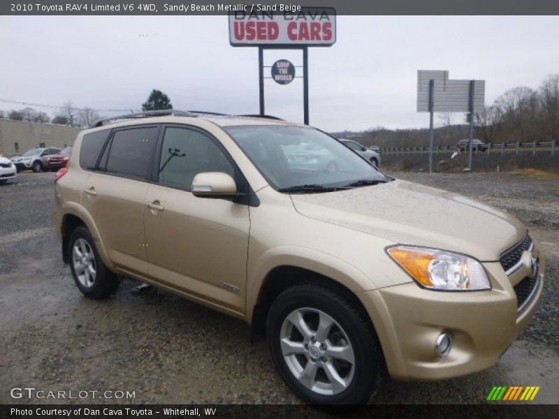 Sandy Beach Metallic / Sand Beige 2010 Toyota RAV4 Limited V6 4WD