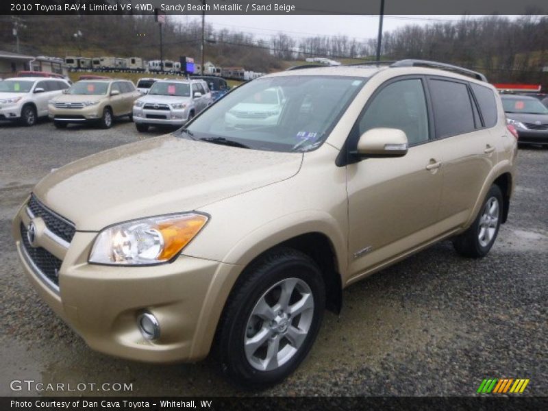 Sandy Beach Metallic / Sand Beige 2010 Toyota RAV4 Limited V6 4WD