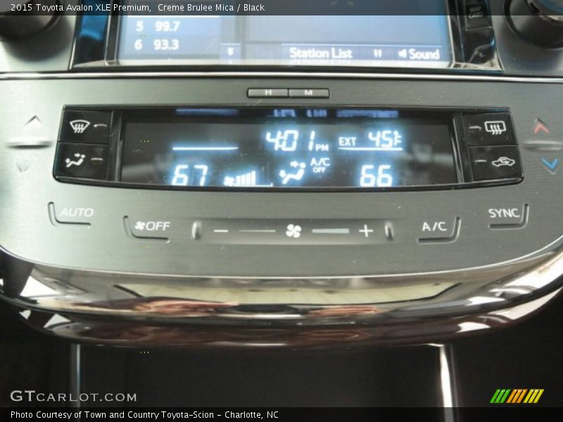 Creme Brulee Mica / Black 2015 Toyota Avalon XLE Premium