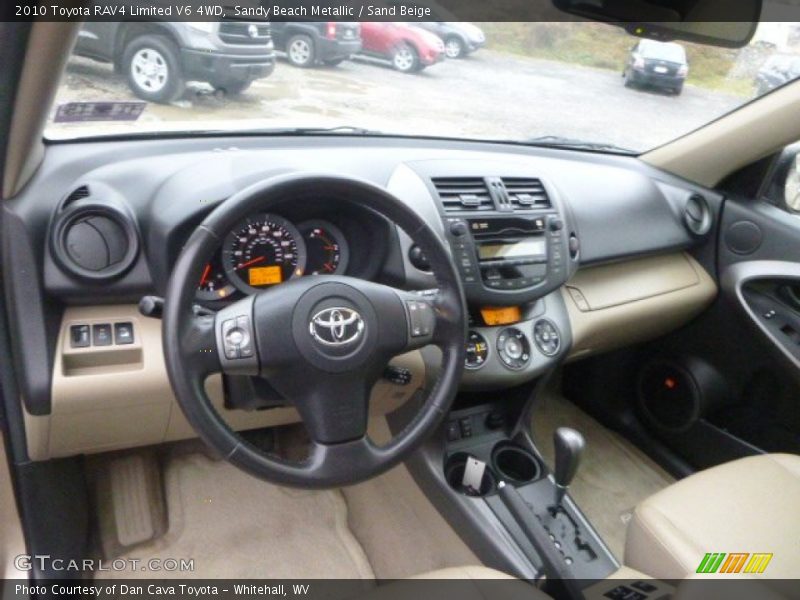 Sandy Beach Metallic / Sand Beige 2010 Toyota RAV4 Limited V6 4WD