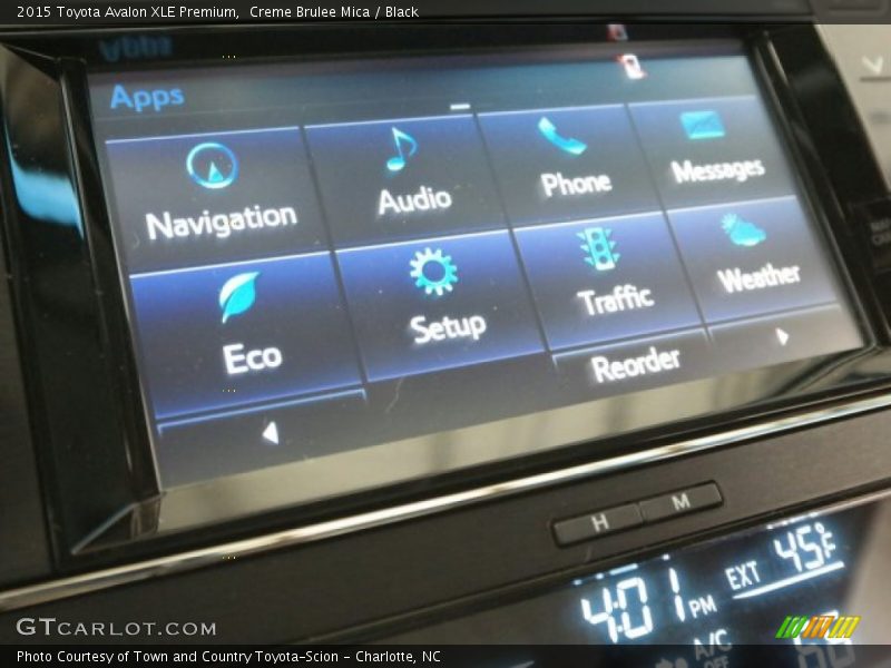 Creme Brulee Mica / Black 2015 Toyota Avalon XLE Premium