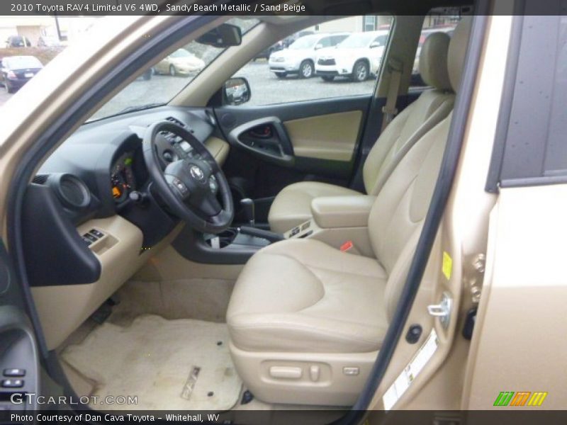 Sandy Beach Metallic / Sand Beige 2010 Toyota RAV4 Limited V6 4WD