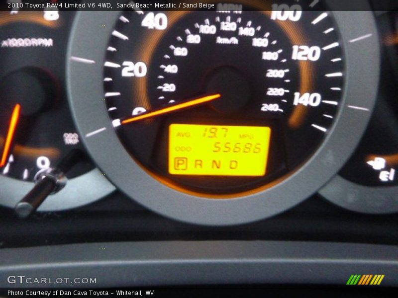 Sandy Beach Metallic / Sand Beige 2010 Toyota RAV4 Limited V6 4WD