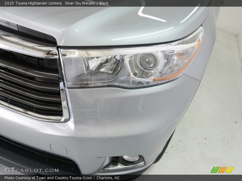 Silver Sky Metallic / Black 2015 Toyota Highlander Limited