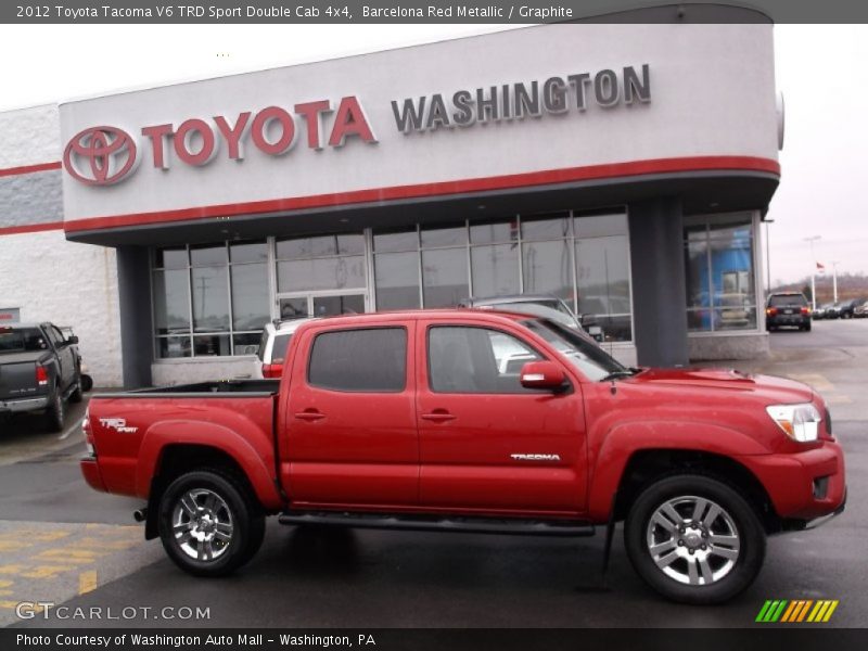 Barcelona Red Metallic / Graphite 2012 Toyota Tacoma V6 TRD Sport Double Cab 4x4