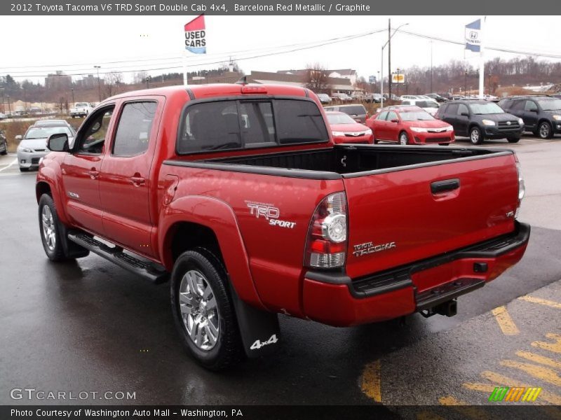 Barcelona Red Metallic / Graphite 2012 Toyota Tacoma V6 TRD Sport Double Cab 4x4