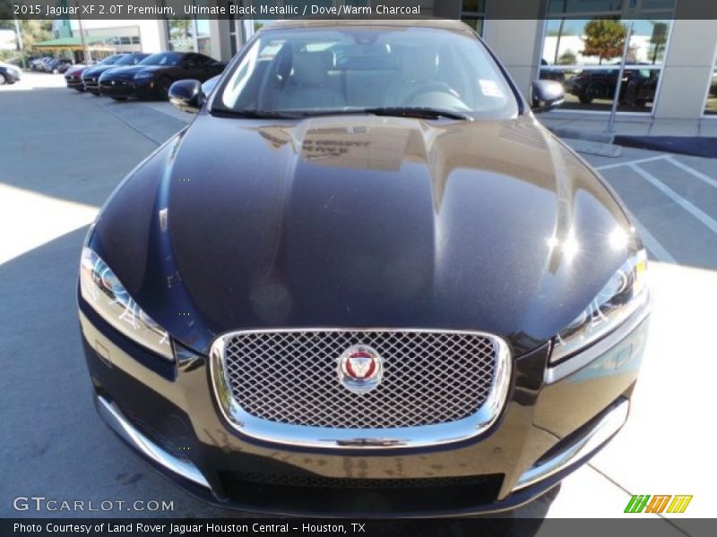 Ultimate Black Metallic / Dove/Warm Charcoal 2015 Jaguar XF 2.0T Premium