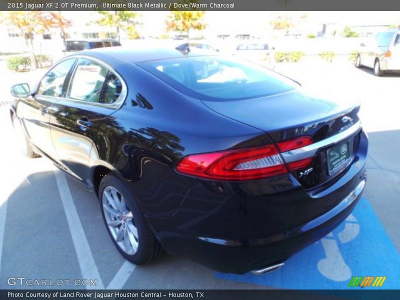 Ultimate Black Metallic / Dove/Warm Charcoal 2015 Jaguar XF 2.0T Premium