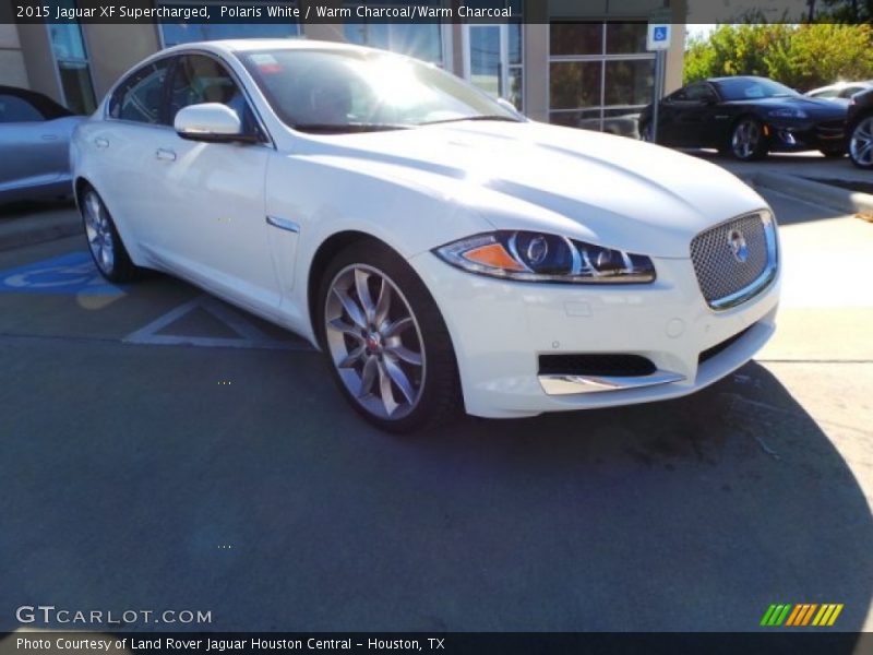 Polaris White / Warm Charcoal/Warm Charcoal 2015 Jaguar XF Supercharged