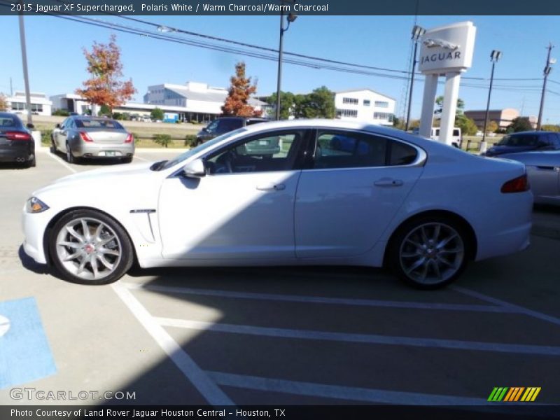 Polaris White / Warm Charcoal/Warm Charcoal 2015 Jaguar XF Supercharged
