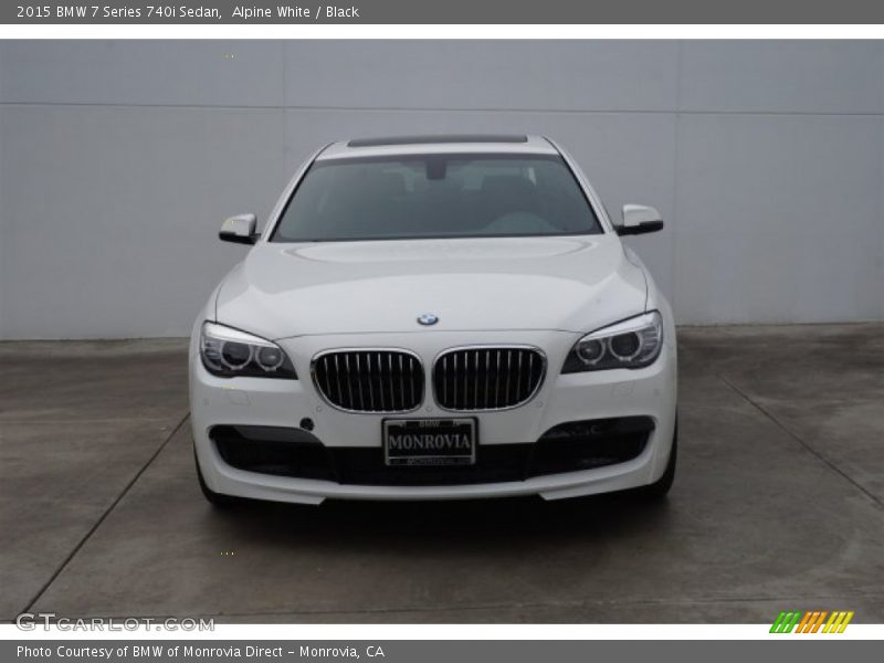 Alpine White / Black 2015 BMW 7 Series 740i Sedan