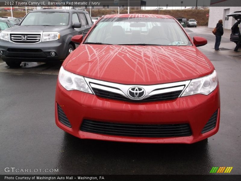 Barcelona Red Metallic / Ivory 2012 Toyota Camry LE