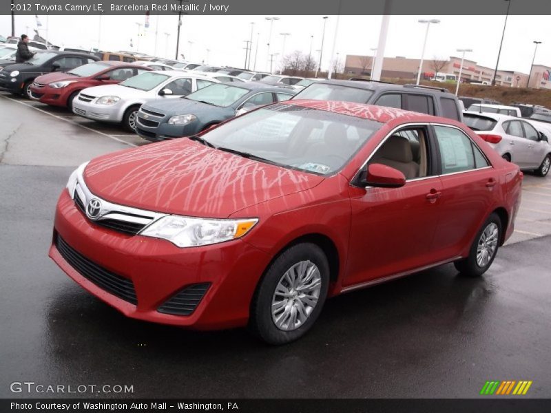 Barcelona Red Metallic / Ivory 2012 Toyota Camry LE