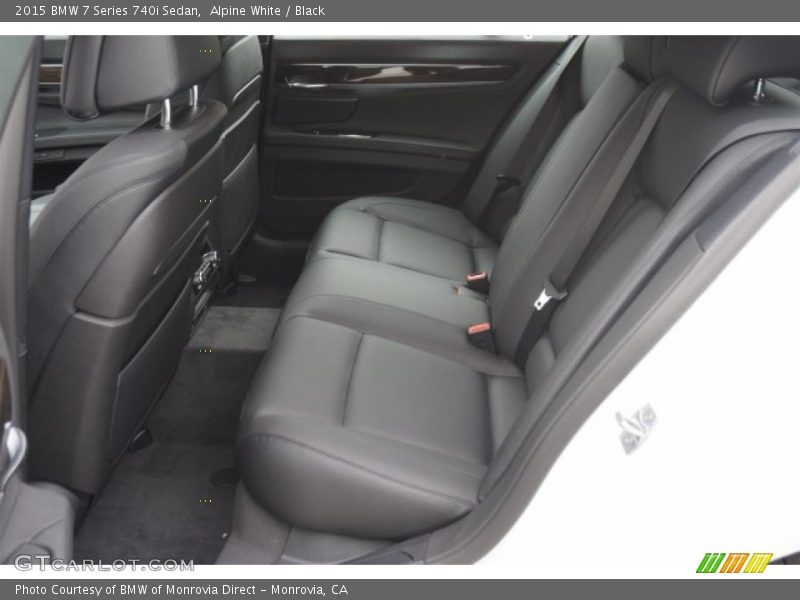 Rear Seat of 2015 7 Series 740i Sedan