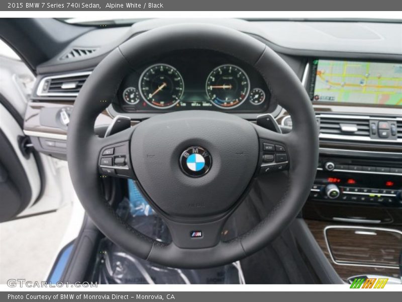 Alpine White / Black 2015 BMW 7 Series 740i Sedan