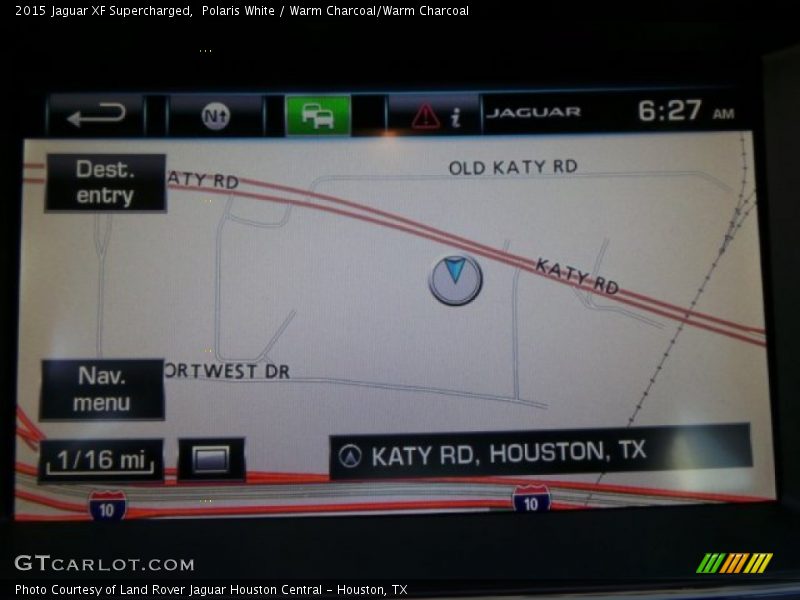 Navigation of 2015 XF Supercharged