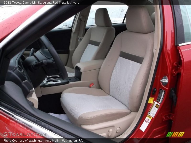 Barcelona Red Metallic / Ivory 2012 Toyota Camry LE