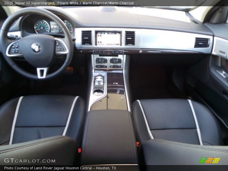Polaris White / Warm Charcoal/Warm Charcoal 2015 Jaguar XF Supercharged