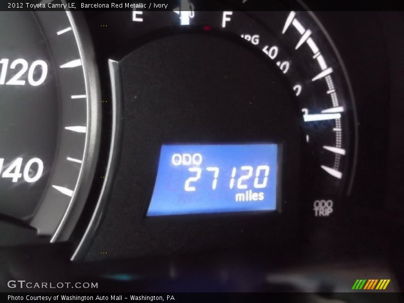 Barcelona Red Metallic / Ivory 2012 Toyota Camry LE