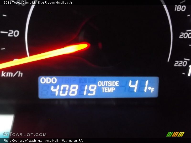 Blue Ribbon Metallic / Ash 2011 Toyota Camry LE