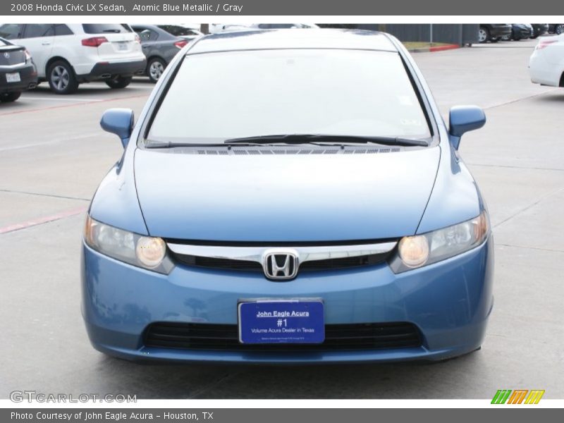 Atomic Blue Metallic / Gray 2008 Honda Civic LX Sedan