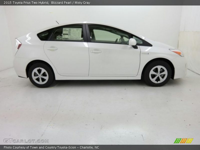 Blizzard Pearl / Misty Gray 2015 Toyota Prius Two Hybrid