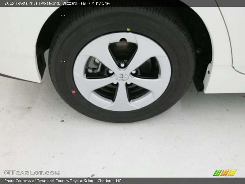Blizzard Pearl / Misty Gray 2015 Toyota Prius Two Hybrid