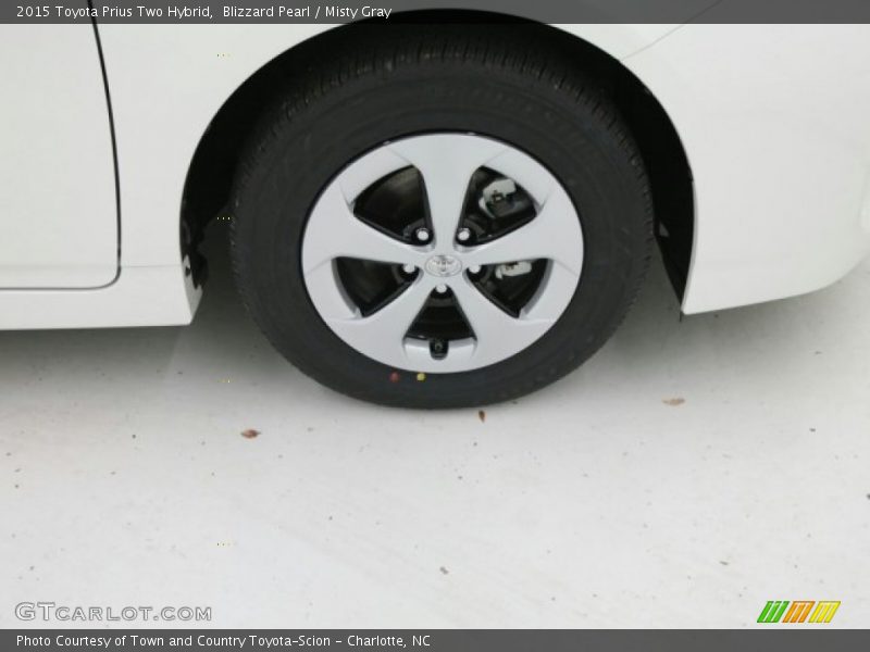 Blizzard Pearl / Misty Gray 2015 Toyota Prius Two Hybrid