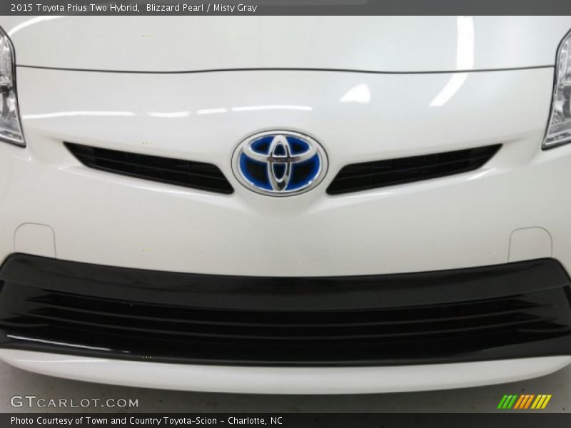 Blizzard Pearl / Misty Gray 2015 Toyota Prius Two Hybrid