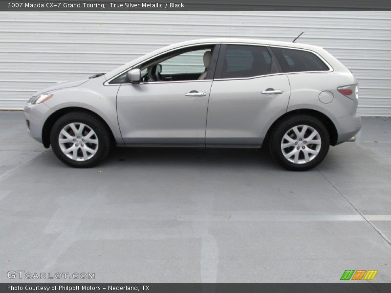 True Silver Metallic / Black 2007 Mazda CX-7 Grand Touring