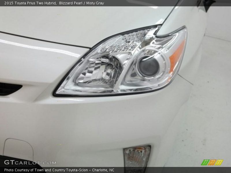 Blizzard Pearl / Misty Gray 2015 Toyota Prius Two Hybrid