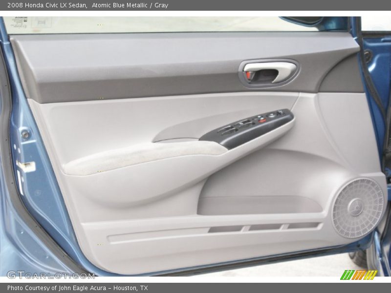 Atomic Blue Metallic / Gray 2008 Honda Civic LX Sedan