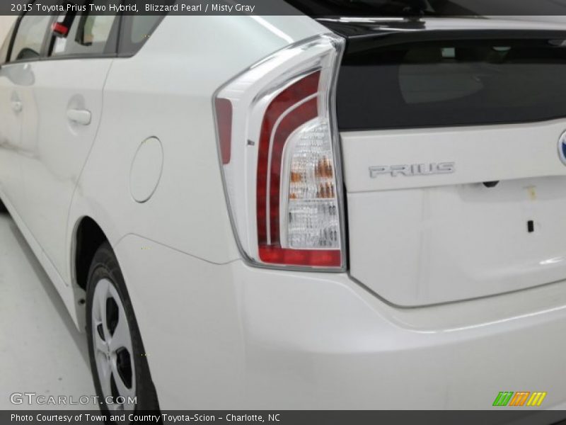 Blizzard Pearl / Misty Gray 2015 Toyota Prius Two Hybrid