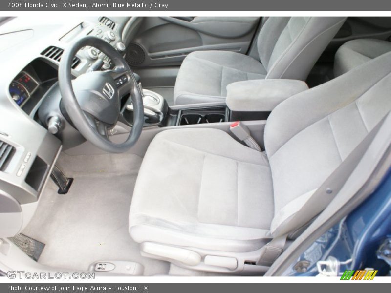 Atomic Blue Metallic / Gray 2008 Honda Civic LX Sedan