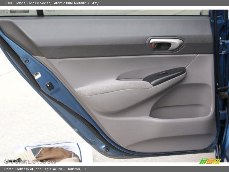 Atomic Blue Metallic / Gray 2008 Honda Civic LX Sedan