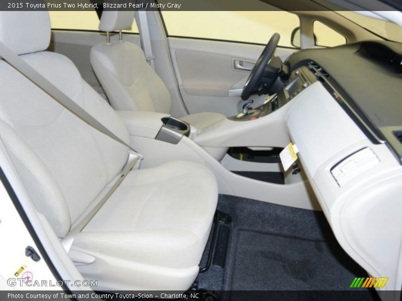Blizzard Pearl / Misty Gray 2015 Toyota Prius Two Hybrid