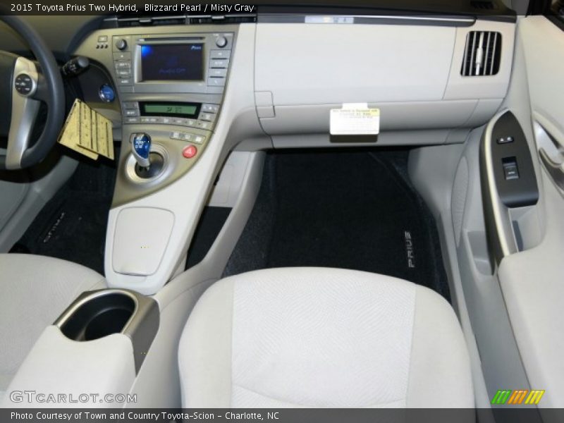 Blizzard Pearl / Misty Gray 2015 Toyota Prius Two Hybrid
