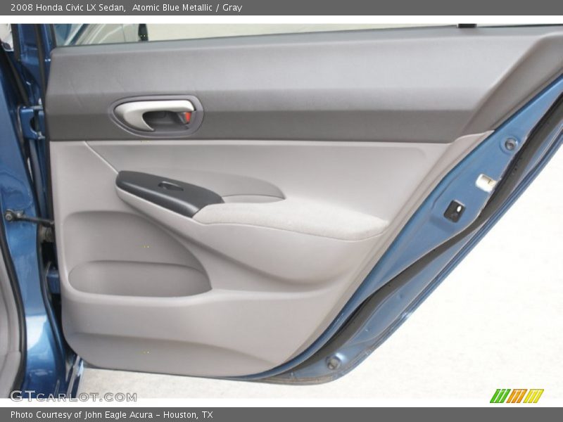 Atomic Blue Metallic / Gray 2008 Honda Civic LX Sedan