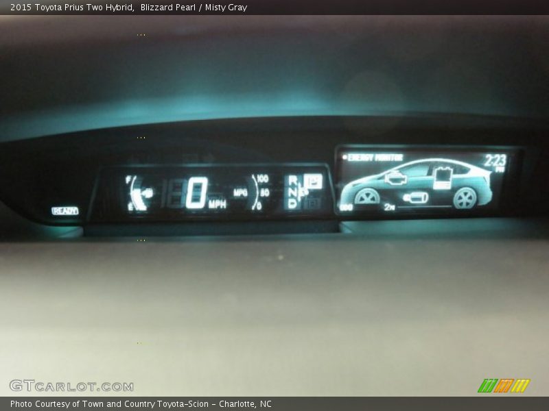 Blizzard Pearl / Misty Gray 2015 Toyota Prius Two Hybrid