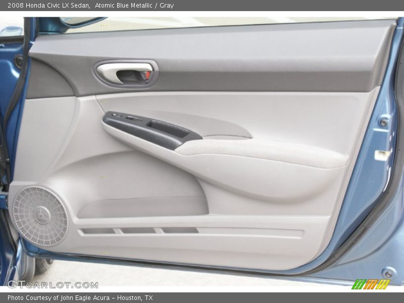 Atomic Blue Metallic / Gray 2008 Honda Civic LX Sedan