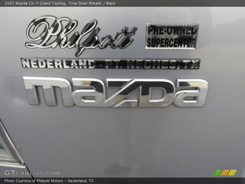 True Silver Metallic / Black 2007 Mazda CX-7 Grand Touring