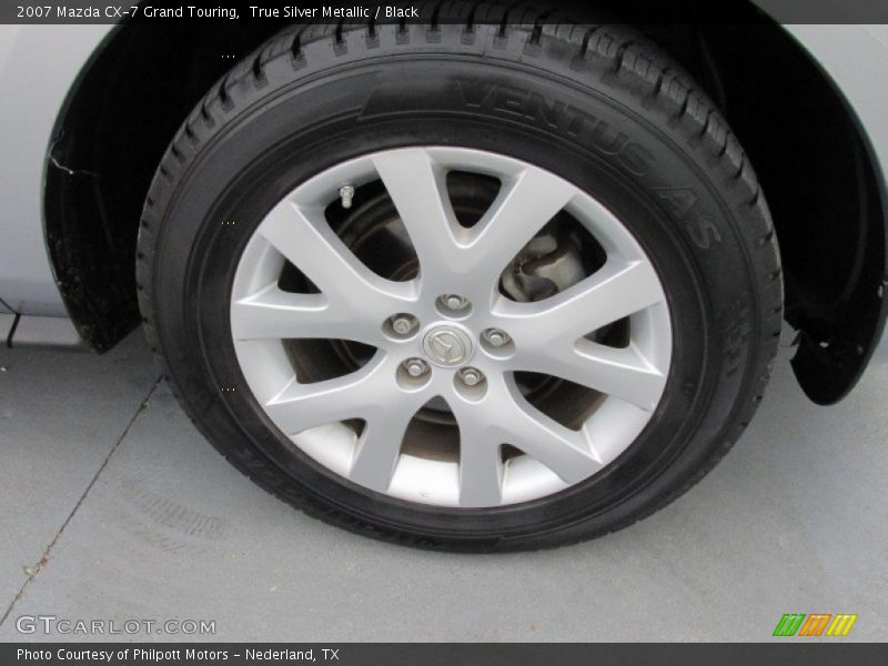 True Silver Metallic / Black 2007 Mazda CX-7 Grand Touring