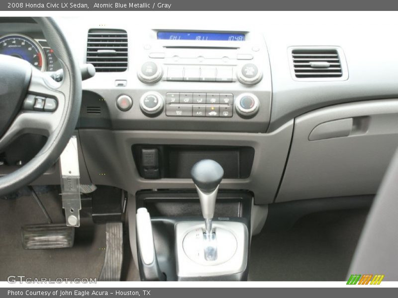 Atomic Blue Metallic / Gray 2008 Honda Civic LX Sedan